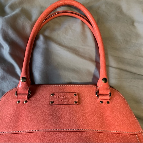 Kate Spade Wellesley Rachelle Coral Grain Satchel - Picture 4 of 11